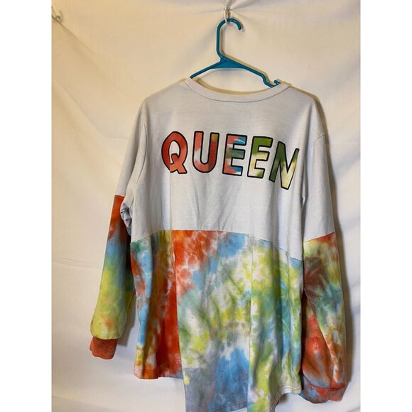 Stella Viva Womens Plus Size 3X "Queen" Sweatshirt Tie Dye Comfy - Picture 1 of 3